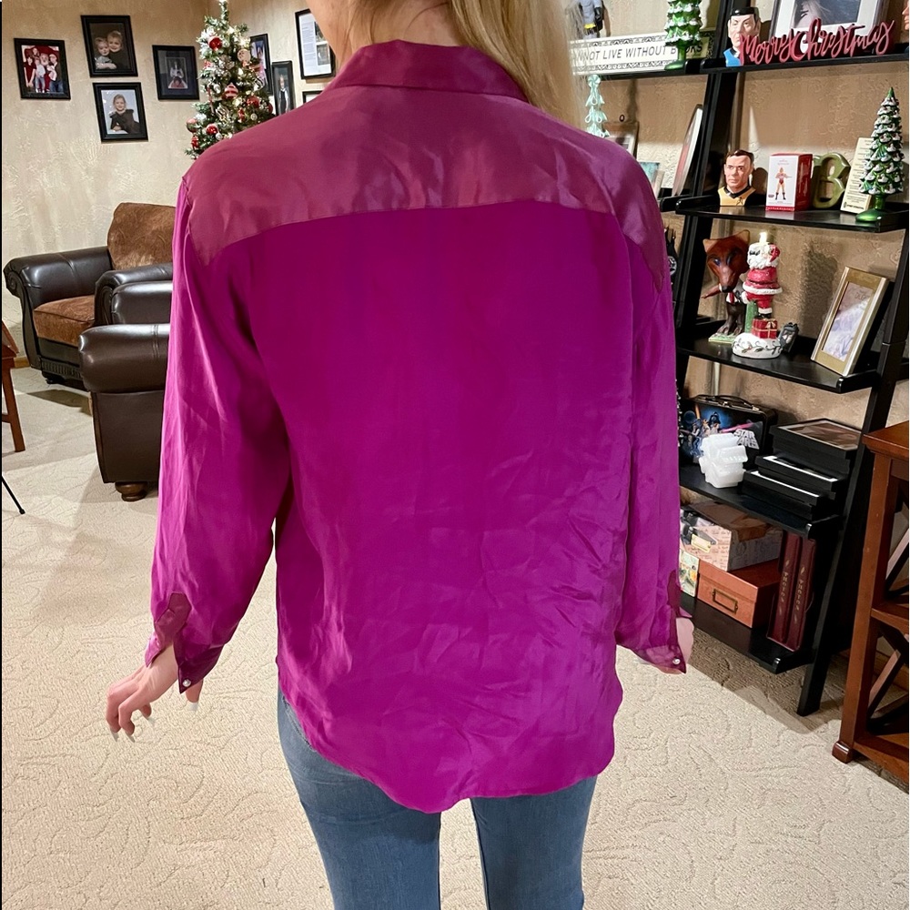 Silk Button Down - image 7